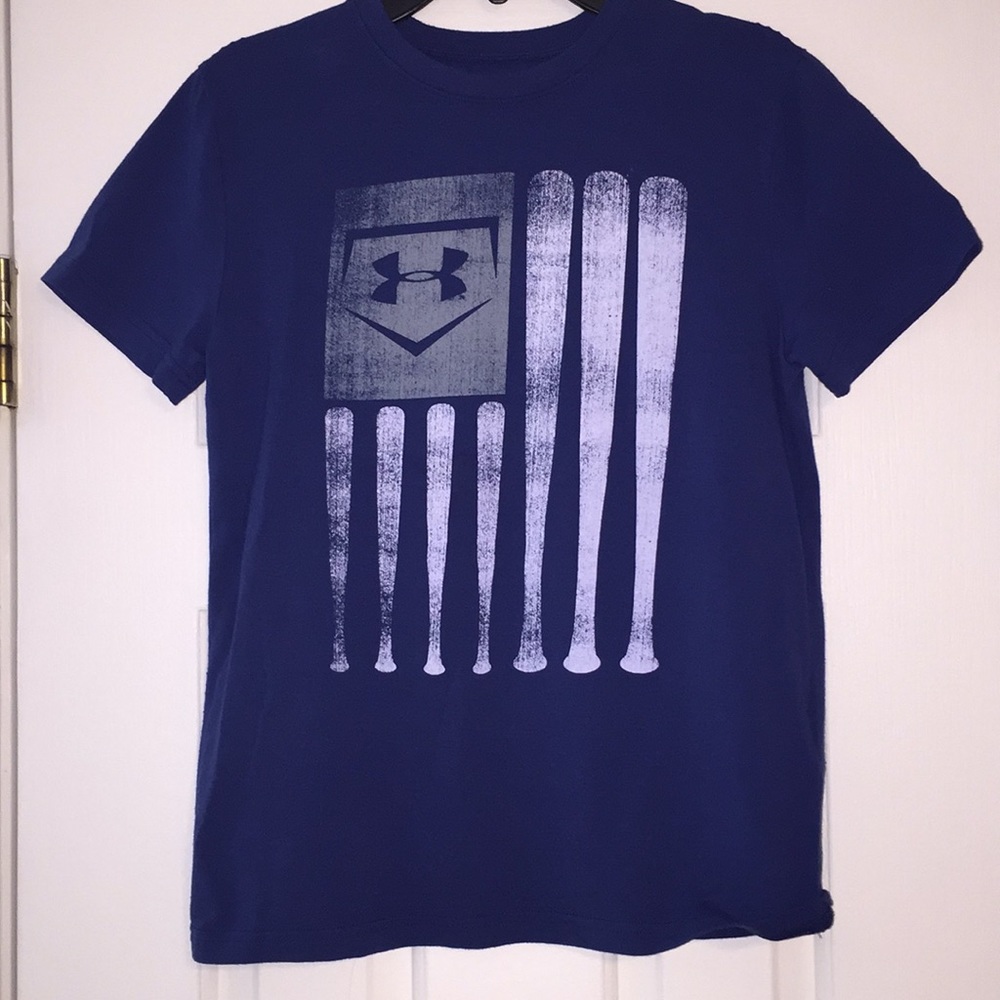 Under Armour Baseball Bat Flag Shirt